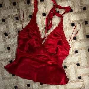 Reformation Monica Silk Top